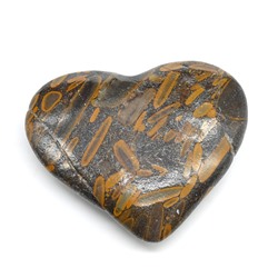 Сердце из яшмы бамбуковой 80*70*23мм, 154г