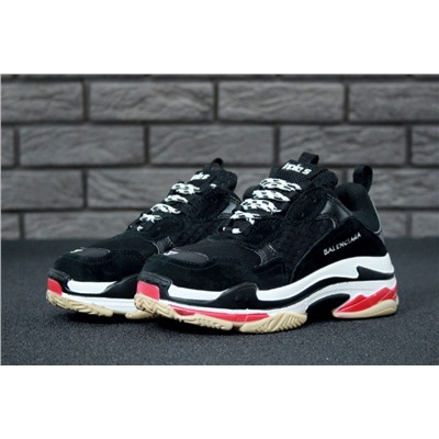 Кроссовки Balenciaga Triple S black/red/white