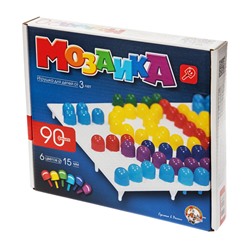 Детская пластмассовая мозаика (90 элементов)