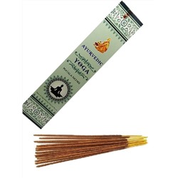 Ayurvedic YOGA Masala Incense (ЙОГА масала благовония, Аюрведик), уп. 15 палочек.