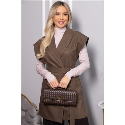 Жилет костюмный Жюлли (шоколад) Б14488-4М