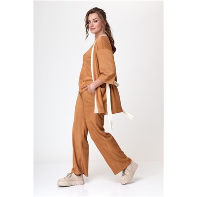 Michel chic 1315 рыжий, Кардиган,  Брюки,  Майка