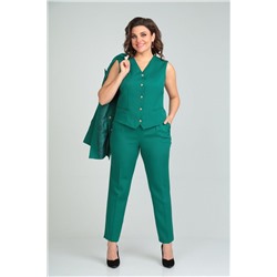 Mubliz 004 зеленый, Брюки,  Жакет,  Жилет