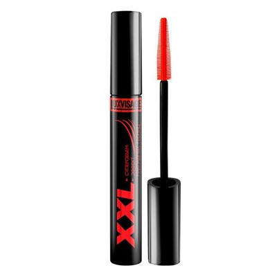 Тушь д/ресниц XXL Суперобъем+эффект накл.ресниц (силик.щеточка) LuxVisage