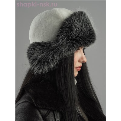 Нон-стоп кролик/чернобурка Ушанка женская (56-58)