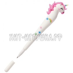 Ручка шариковая синяя 0,7 мм большой корпус, софтач "Unicorn" MESHU 296415, 296415