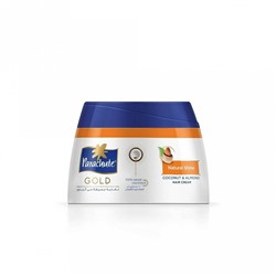 Parachute Gold NATURAL SHINE, Coconut & Almond HAIR CREAM, Marico Limited (КРЕМ ДЛЯ ВОЛОС с Кокосом и Миндалем, НАТУРАЛЬНЫЙ БЛЕСК, содержит Коколипиды, Парашют), 210 мл. - СРОК ГОДНОСТИ ДО 31 МАРТА 2025 ГОДА