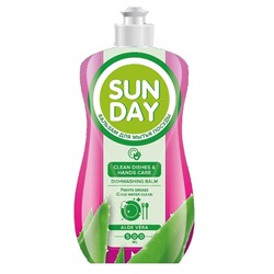 Средство д/мытья посуды 500мл SUNDAY Бальзам Алоэ Вера
