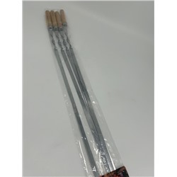 Шампура с деревянной ручкой 6 шт (50 шт)