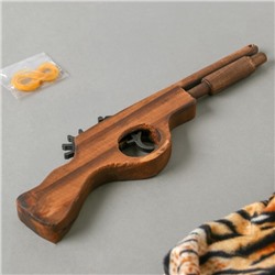 Игрушка деревянная стреляет резинками «Пистолет» 2,2×27×8 см