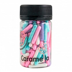 Посыпка кондитерская 3D "Палочки бел/роз/голуб/фиолет", 50 гр