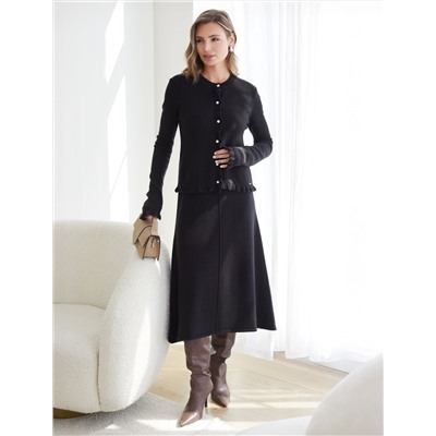 Кардиган из пряжи с кашемиром