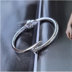 Жесткий браслет, цвет серебристый, арт. 032.299