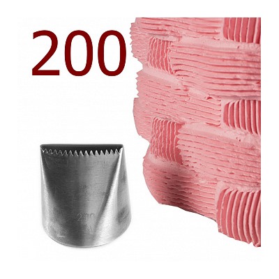 Насадка кондитерская № 200 (L200), Гребенка большая