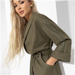 Брючный костюм, Нашла подход (2 в 1, green, с поясом)