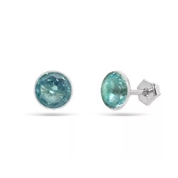Серьги из серебра куб.циркон., ТРпс-001г