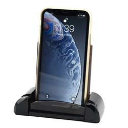 Подставка под телефон из обсидиана черного 130*55*105мм