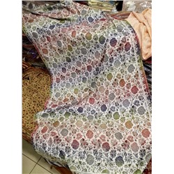 TURANGO, Тёплый индийский палантин С ЦВЕТАМИ (размер 200 см. х 90 см.), 1 шт.