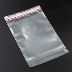 Конверт прозрачный с клейкой полосой 12,5*17 см