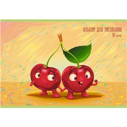 Альбом д/рисования 30л. Вишенки  Эксмо АЛ302319