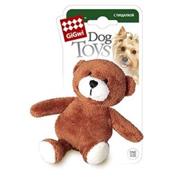 Игрушка GIGWI Медведь с пищалкой 75401АГ