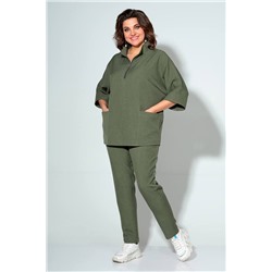 Liona Style 862 зеленый, Брюки,  Блуза