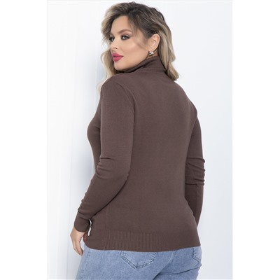 Водолазка Зимняя история (шоколад) Б14535-20М