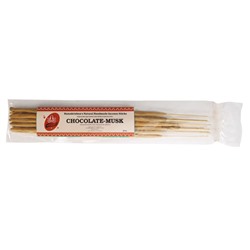 CHOCOLATE MUSK Ramakrishna's Natural Handmade Incense Sticks (ШОКОЛАД МУСК натуральные благовония ручной работы, Рамакришна), 20 г.