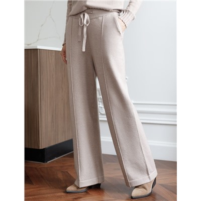 Прямые брюки из пряжи с кашемиром