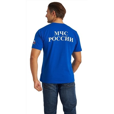 ФУТБОЛКА "МЧС РОССИИ", ЯРКО-СИНЯЯ