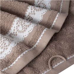 Махровое полотенце "Шантильи"-бежевый 70*130 см. хлопок 100%