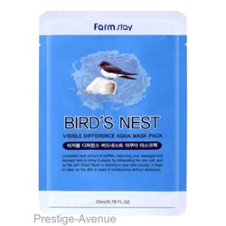 Тканевая маска для лица гнезда FarmStay Bird s Nest с экстрактом ласточкиного 23мл