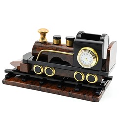 Композиция из обсидиана "Паровоз" 235*105*130мм