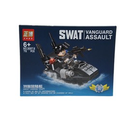 Конструктор Swat Полиция Катер 70дет. 19*14см /коробка 8007-8