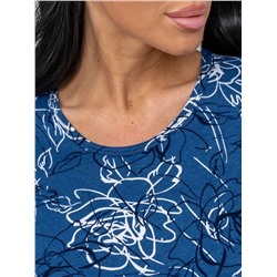 Платье женское Текс-Плюс, цвет синий белый