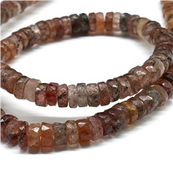 Бусы из Клубничного кварца диски гр.7*3мм, 48см, 41,2г