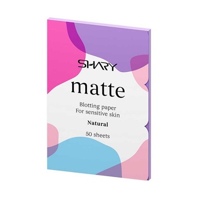 Матирующие салфетки для лица Натуральные для чувствительной кожи 12г