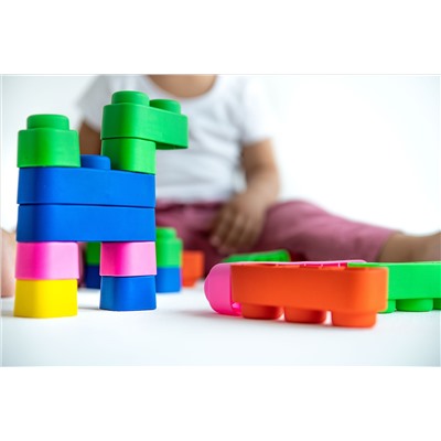 Детская игрушка для ванной "Мягкие кирпичики" Серия «Baby Toys» (5 штук)
