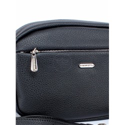 Сумка женская искусственная кожа DJ-СМ 6740-BLACK,  1отд,  плечевой ремень,  черный 256004