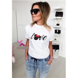 Футболка LOVE белая SN NU 105 SV