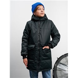 Полупальто мембрана для мальчика черный