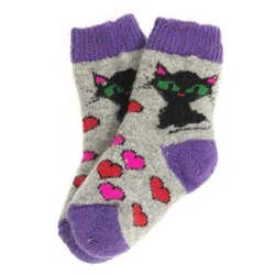 Носки детские "Кошка и сердечки" 6416-1