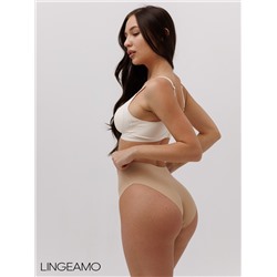 Бесшовные трусы слипы-макси с широкими боковыми элементами Lingeamo бежевый ВР-02 (4)