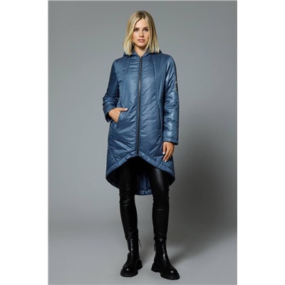 DiLiaFashion 0516 серо-синий, Пальто