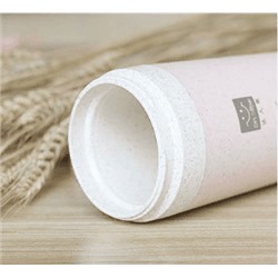 Эко-стакан из пшеничной соломы с крышкой