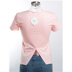 L186708 Футболка женская (95% хлопок, 5% полиэстер) размер свободный 42-44