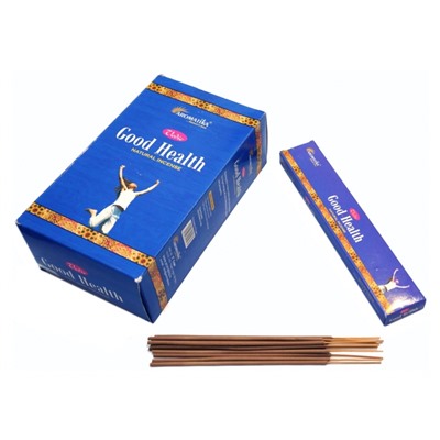 Vedic GOOD HEALTH Natural Incense Sticks, Aromatika (ХОРОШЕЕ ЗДОРОВЬЕ натуральные ароматические палочки, Ароматика), 15 г.
