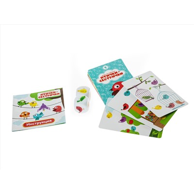 Настольная игра «Птички-сестрички» в жестяной коробке
