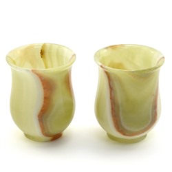 Набор коктейльных cтаканов из камня пара 75*75*90мм, 210мл