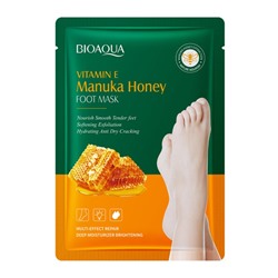 Смягчающие маска-носочки для ног с экстрактом Меда и Витамином Е BIOAQUA